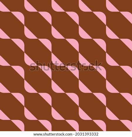 70's Retro Seamless Pattern. 60s and 70s Aesthetic Style.