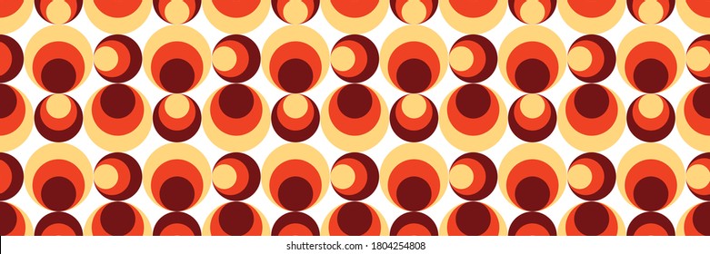 70's retro seamless pattern material vector illustration