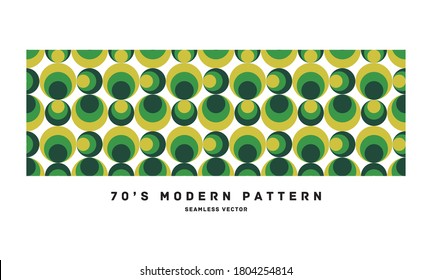 70's retro seamless pattern material vector illustration