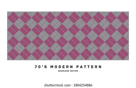 70's retro seamless pattern material vector illustration