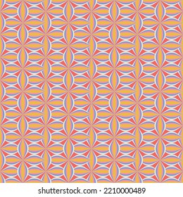 70s Retro Seamless Pattern with small ornate grid. 60s and 70s Retro style and Aesthetic background. Vector geometric vector illustration.
