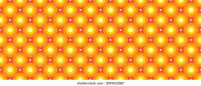 70's retro seamless wallpaper pattern material , vector illustration	