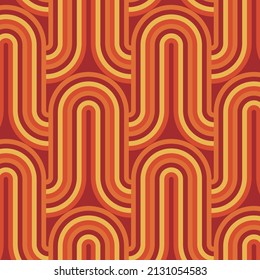 70s retro vintage Mid Century Modern Seamless Pattern