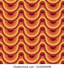 70s retro vintage Mid Century Modern Seamless Pattern