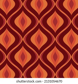 70s retro vintage Mid Century Modern Seamless Pattern