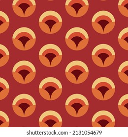 70s retro vintage Mid Century Modern Seamless Pattern