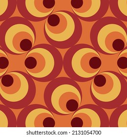 70s retro vintage Mid Century Modern Seamless Pattern