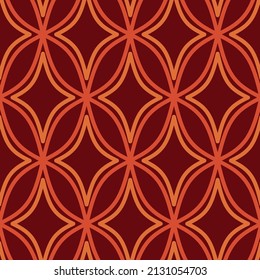 70s Retro Vintage Mid Century Modern Seamless Pattern