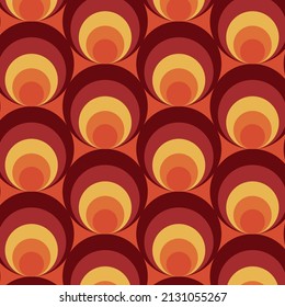 70s retro vintage Mid Century Modern Seamless Pattern