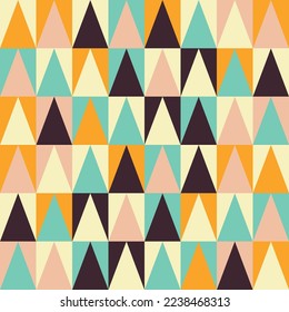 70s retro vintage Mid Century Modern Seamless Pattern
