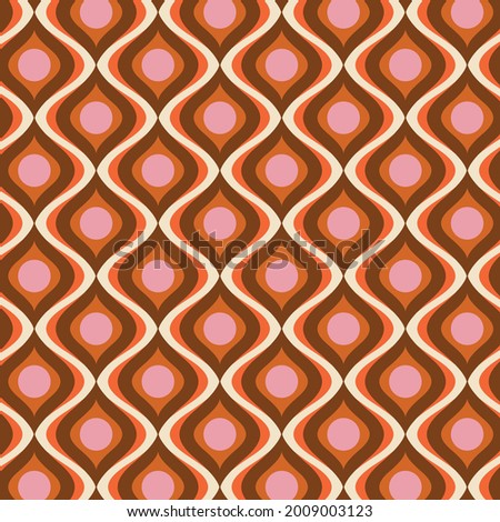 70s retro vintage pattern background