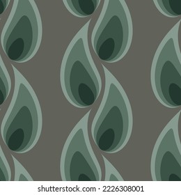 70s retro vintage pattern green color