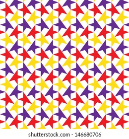 70s retro vintage pop star stripes Pattern in yellow, red and purple