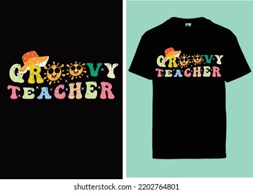 70s retro wavy t shirt design