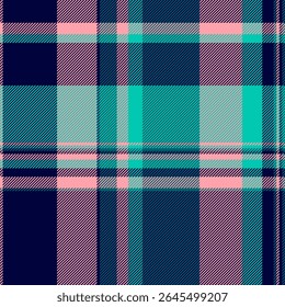 70s tartan sem costura check, pano tecido xadrez. Textura vetorial de fundo padrão dos anos 1940 em cores escuras e vermelhas paleta.