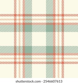 70s tecido tartan xadrez, fundo de tecido de textura de criação. Vetor de padrão de verificação de elegância sem emenda na paleta de cores pastel e renda antiga.