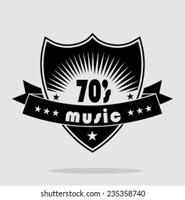 70s Vector Vintage Art Background 