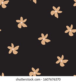 70's vintage retro floral seamless vector pattern