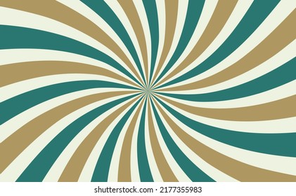 70s Vintage twist radial sunburst background. Template for presentation, social media, creative studio, website landing page.