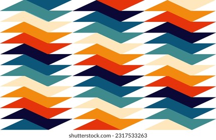 70's year themes color strip repeat pattern, replete image design for fabric pattern or wallpaper