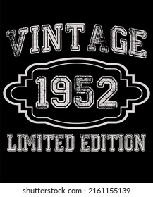 70th Birthday Vintage Legends Born In 1952 70 Years Old svg