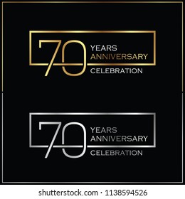 70th years anniversary celebration background