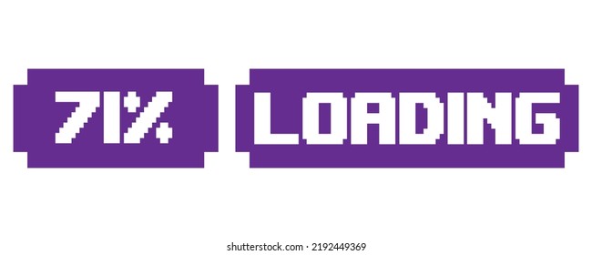 71 % Markierung für Vektorgrafik-Prozentzeichen mit fantastischer Schriftart und violetter weißer Farbe