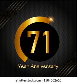 71 year anniversary design template