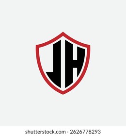 715 escudo logo forma letra alfabeto aprendizaje educativo J H