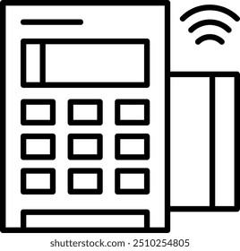 719 - Card reader Vector Icon Design