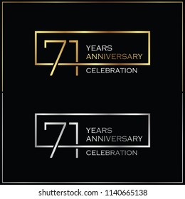 71st years anniversary celebration background