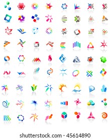 72 different colorful vector icons: (set 1)