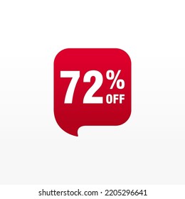72 descuento, distintivos de vectores de venta para etiquetas, , pegatinas, banners, etiquetas, etiquetas, etiquetas web, nueva oferta. Banner de signo de origami de descuento