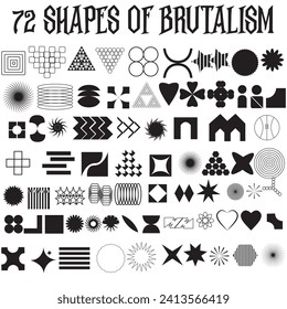 72 SHAPES OF BRUTALISM BLACK AND WHITE	
