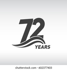 72 Years Anniversary Celebration Design