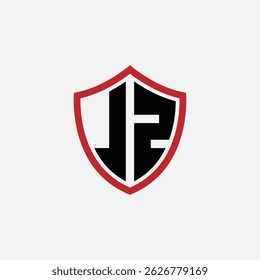 723 shield logo shape letter alphabet educational learning J Z