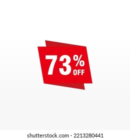 73 discount, Sales Vector badges for Labels, , Stickers, Banners, Tags, Web Stickers, New offer. Discount origami sign banner