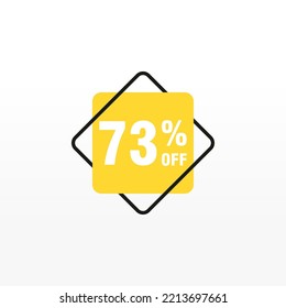 73 discount, Sales Vector badges for Labels, , Stickers, Banners, Tags, Web Stickers, New offer. Discount origami sign banner