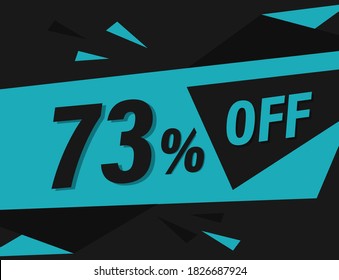 73% OFF Discount Banner, 73% OFF Special offer