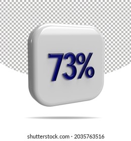 73 % de representación 3D, transparente