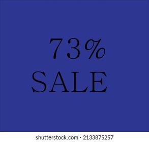 73% Sale vector art and illustration
