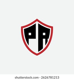 734 shield logo shape letter alphabet educational learning P P