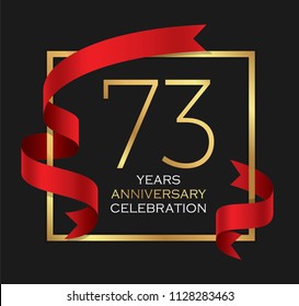 73rd years anniversary celebration background