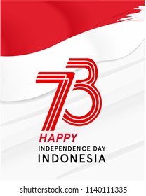 73th Indonesia independence day, dirgahayu republik indonesia translation happy independence day republic of indonesia 
