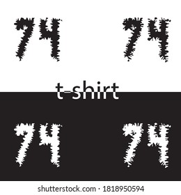 74 Logo-Design und T-Shirt-Design. eps