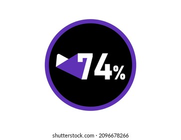74% Round design vector, 74 percent images