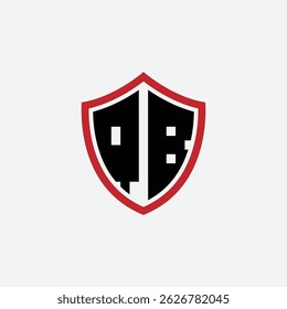 741 shield logo shape letter alphabet educational learning Q B
