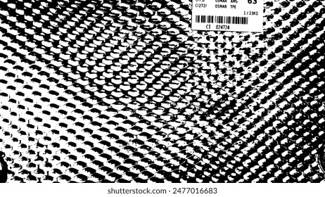 7-41.A background of the texture of an aluminum suitcase with a protruding pattern