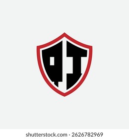 748 shield logo shape letter alphabet educational learning Q I