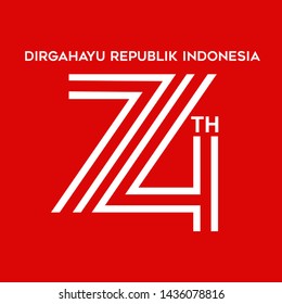 74th Indonesia independence day logo inspiration